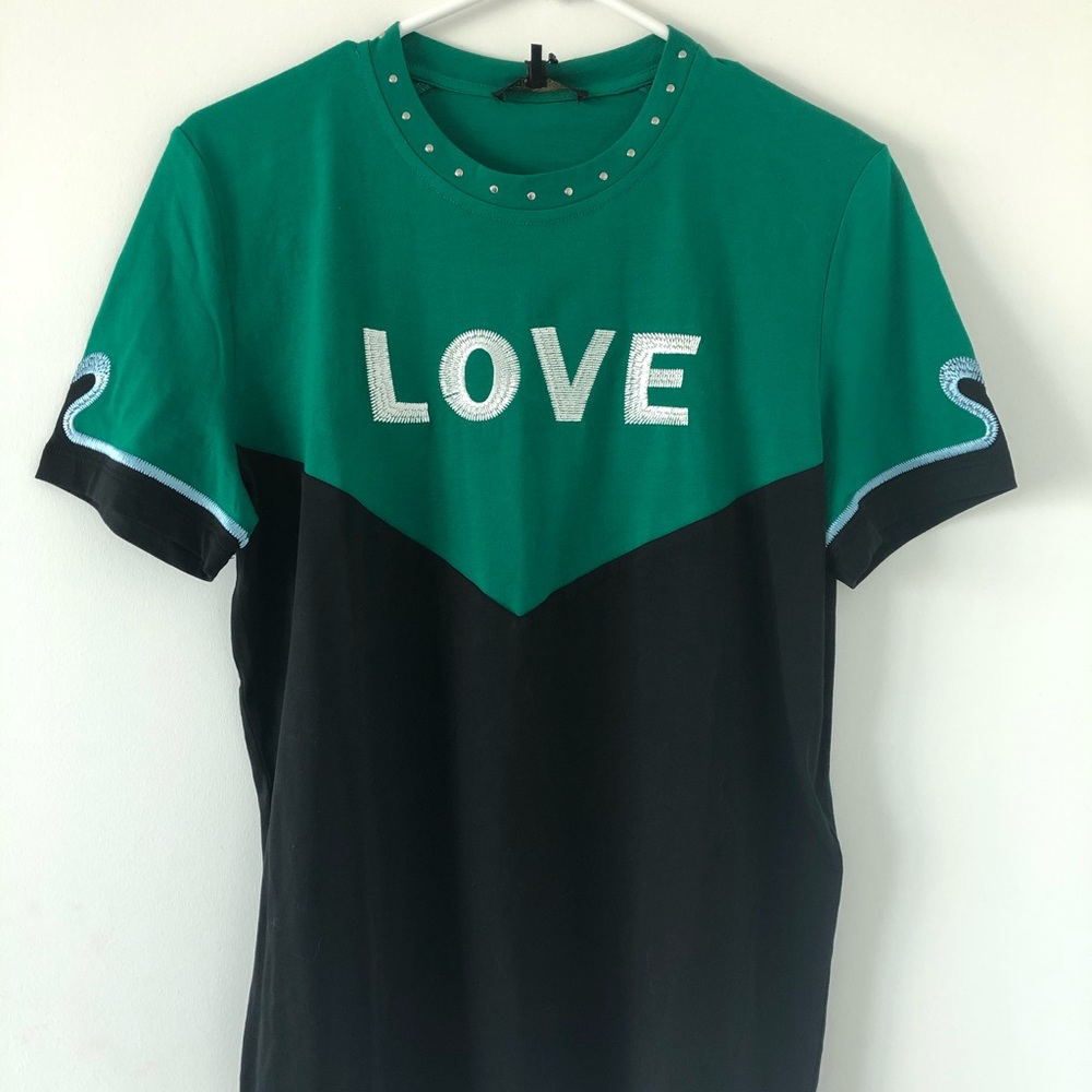 Maje embroidered LOVE T-shirt